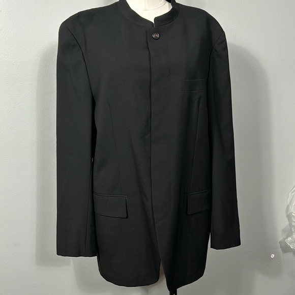 Issey Miyake Other - Issey Miyake Men’s Vintage Wool Cashmere Mix Mandarin Collar Blazer sz 4 US L